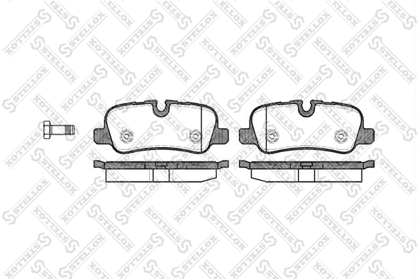 Kit de plaquettes de frein, frein à disque STELLOX 1170 000-SX
