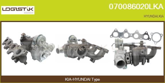 Turbocompresseur, suralimentation LGK 070086020LKA