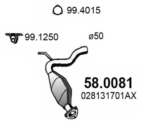 Catalyseur ASSO 58.0081