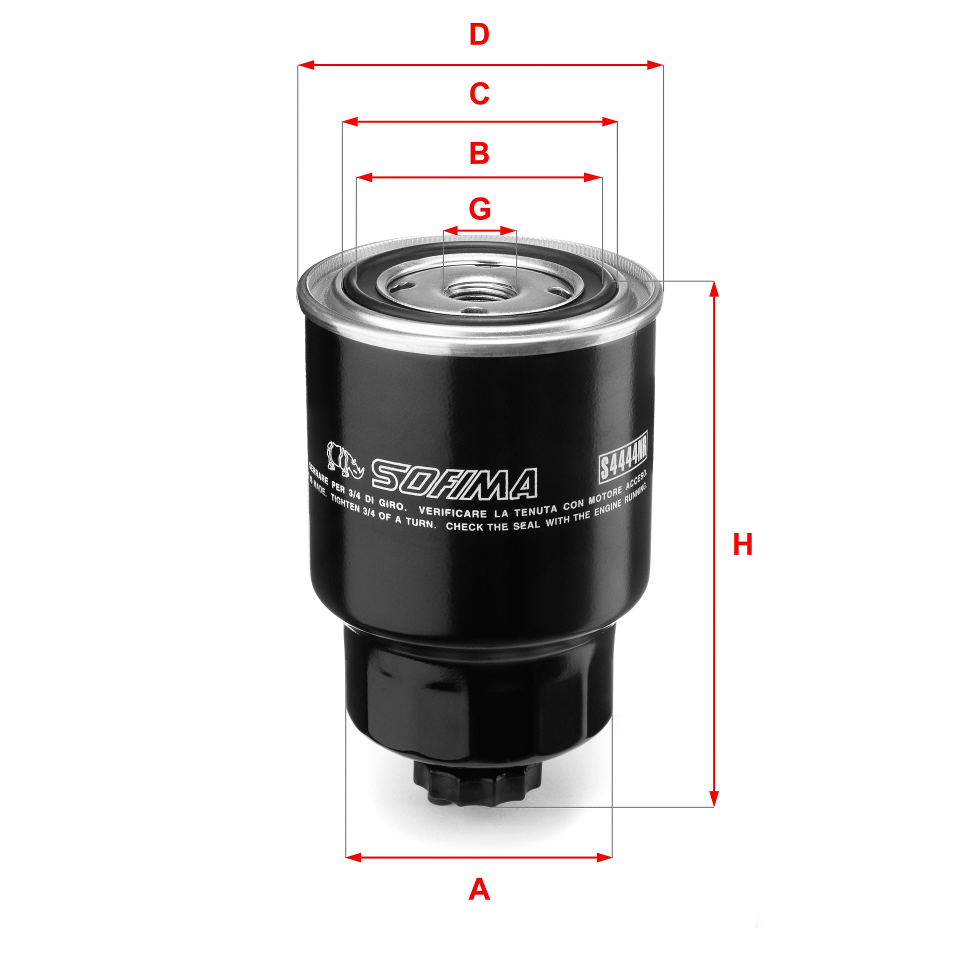 Filtre à carburant SOFIMA S 4444 NR
