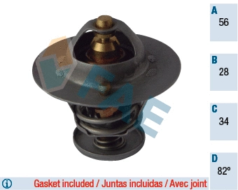 Thermostat, liquide de refroidissement FAE 5301982