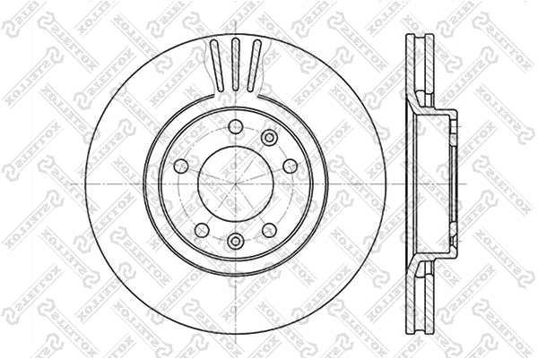 Disque de frein STELLOX 6020-9920V-SX