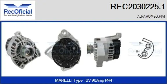 Alternateur RECOFICIAL REC2030225.1