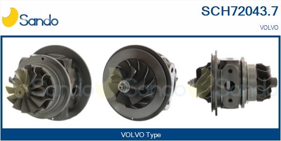 Groupe carter, turbocompresseur SANDO SCH72043.7