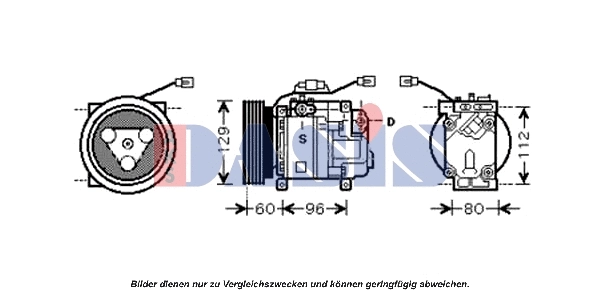 Compresseur, climatisation AKS DASIS 851438N
