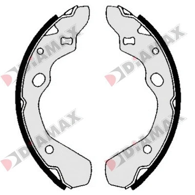 Jeu de mâchoires de frein DIAMAX N01247