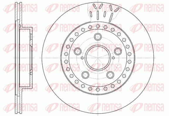 Disque de frein REMSA 6561.10