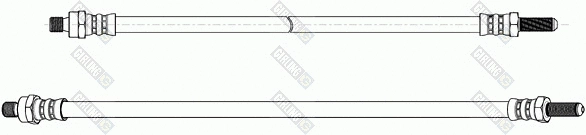 Flexible de frein GIRLING 9003215