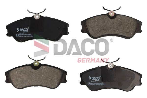 Kit de plaquettes de frein, frein à disque DACO Germany 321937
