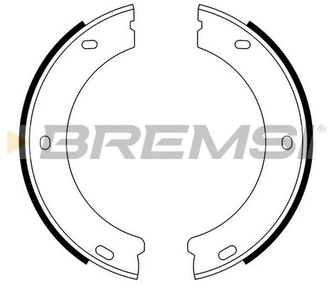 Jeu de mâchoires de frein BREMSI GF0384