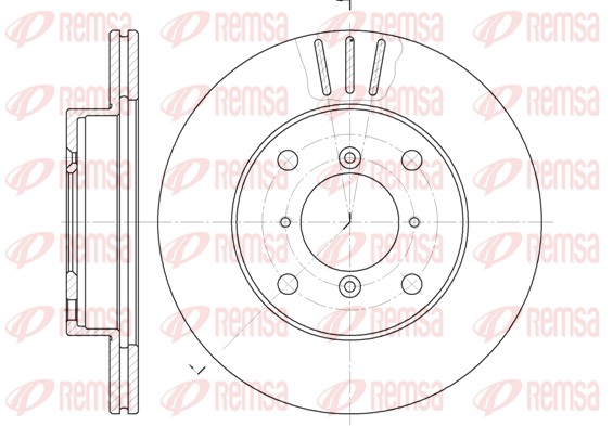 Disque de frein REMSA 6143.10