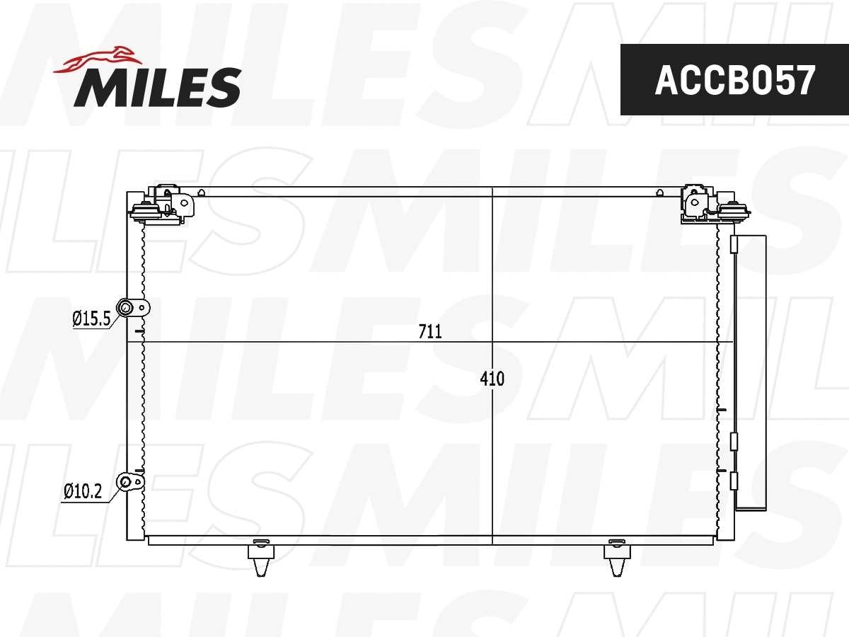 Condenseur, climatisation MILES ACCB057