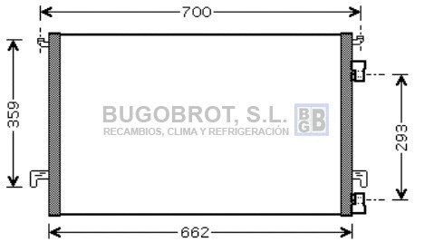 Condenseur, climatisation BUGOBROT 62-OL5397