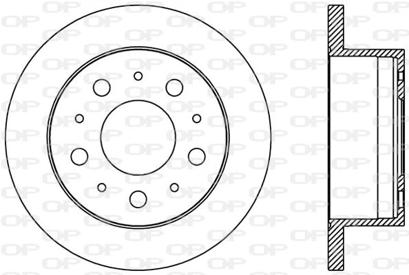 Disque de frein OPEN PARTS BDA2385.10