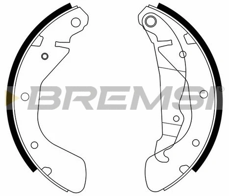 Jeu de mâchoires de frein BREMSI GF0353