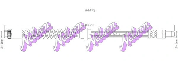 Flexible de frein KAWE H4473