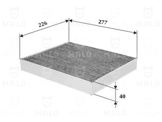 Filtre, air de l'habitacle AKRON-MALÒ 1530291