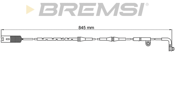 Contact d'avertissement, usure des plaquettes de frein BREMSI WI0609