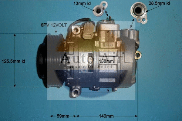 Compresseur, climatisation AUTO AIR GLOUCESTER 14-1119