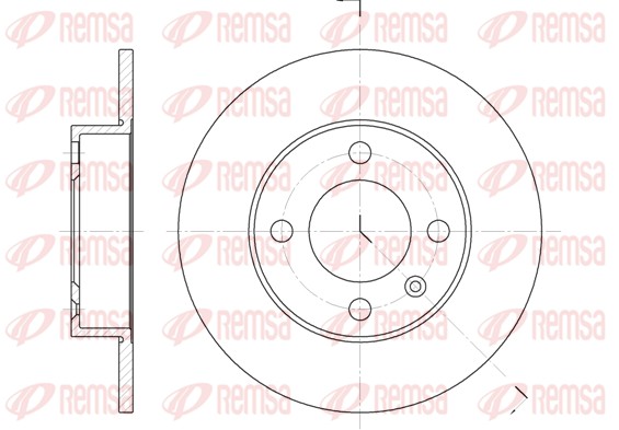 Disque de frein REMSA 6616.00