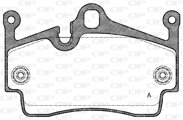 Kit de plaquettes de frein, frein à disque OPEN PARTS BPA1191.00