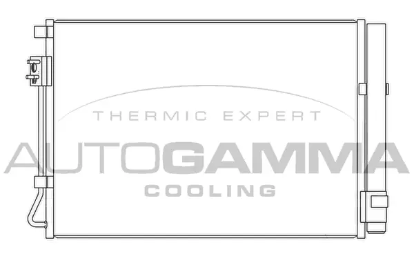 Condenseur, climatisation AUTOGAMMA 105860