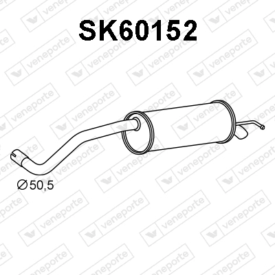Silencieux arrière VENEPORTE SK60152