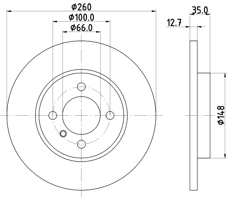 Disque de frein MINTEX MDC336