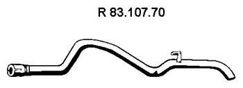 Tuyau d'échappement EBERSPÄCHER 83.107.70