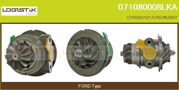 Groupe carter, turbocompresseur LGK 071080008LKA