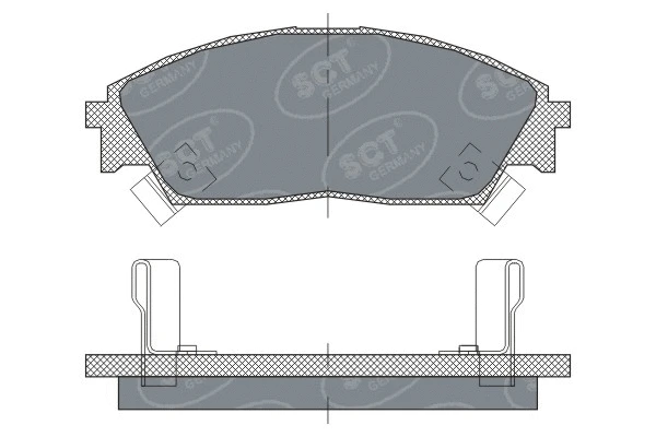 Kit de plaquettes de frein, frein à disque SCT - MANNOL SP 238 PR