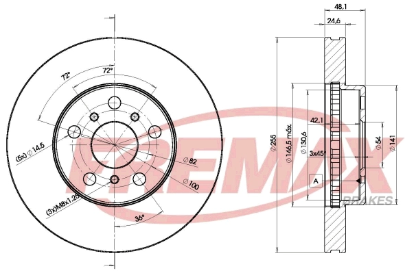 Disque de frein FREMAX BD-3286