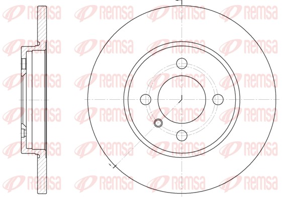 Disque de frein REMSA 6058.00