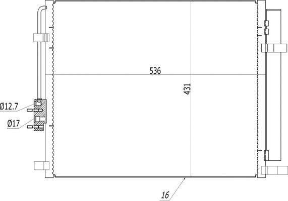 Condenseur, climatisation HART 621 614