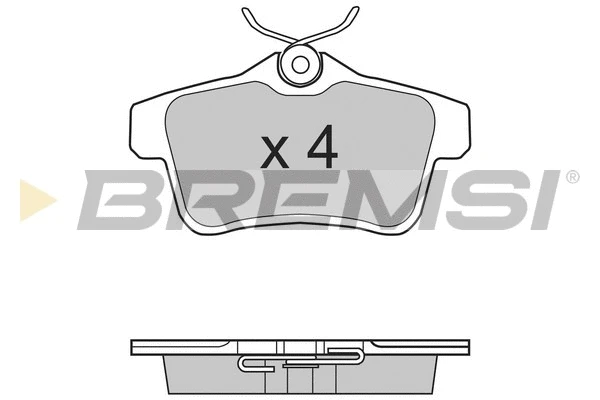 Kit de plaquettes de frein, frein à disque BREMSI BP3387