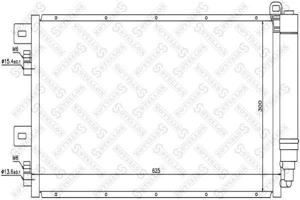 Condenseur, climatisation STELLOX 10-45076-SX