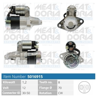 Démarreur MEAT & DORIA 5016915