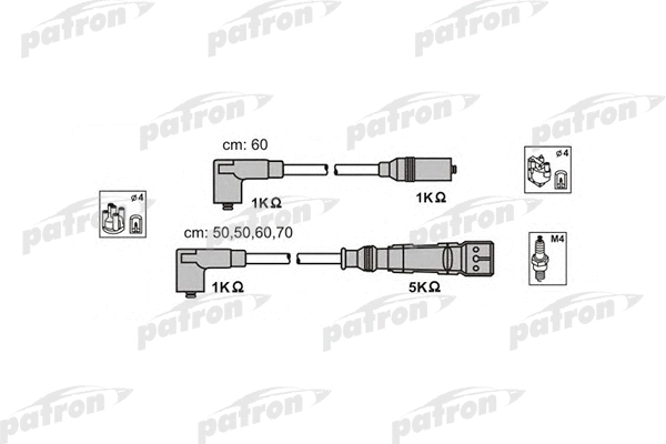 Kit de câbles d'allumage PATRON PSCI1013