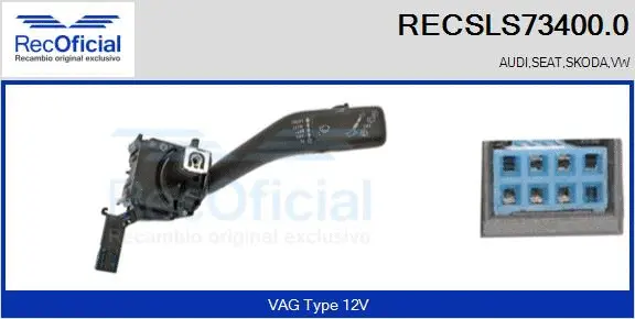 Commutateur de colonne de direction RECOFICIAL RECSLS73400.0