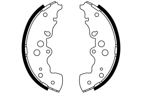 Jeu de mâchoires de frein, frein de stationnement E.T.F. 09-0671