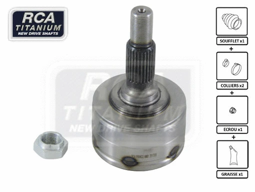 Jeu de joints, arbre de transmission RCA FRANCE AM01