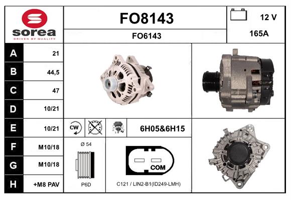 Alternateur SNRA FO8143