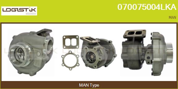 Turbocompresseur, suralimentation LGK 070075004LKA