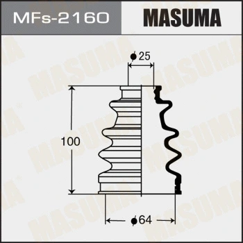 Jeu de joints-soufflets, arbre de commande MASUMA MFs-2160