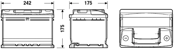 Batterie de démarrage TUDOR TC542