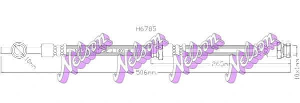Flexible de frein KAWE H6785