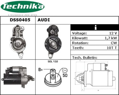 Démarreur Technika DSS0405