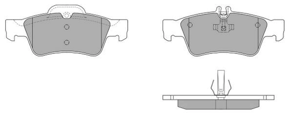 Kit de plaquettes de frein, frein à disque FREMAX FBP-1350