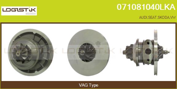 Groupe carter, turbocompresseur LGK 071081040LKA