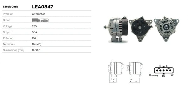 Alternateur LUSA LEA0847